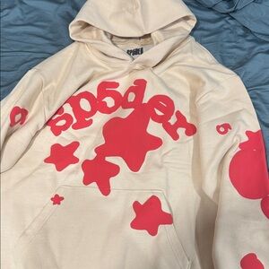 Sp5der Beluga Cream hoodie